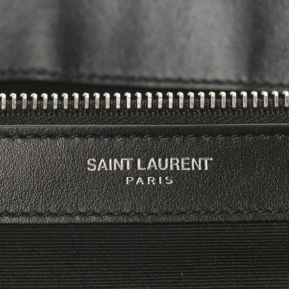 Saint Laurent Calfskin Y Quilted Monogram Large Loulou Chain Satchel Black 6 of 12