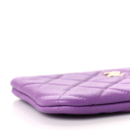 Chanel Caviar Quilted Small Cosmetic Case Purple 8 of 9