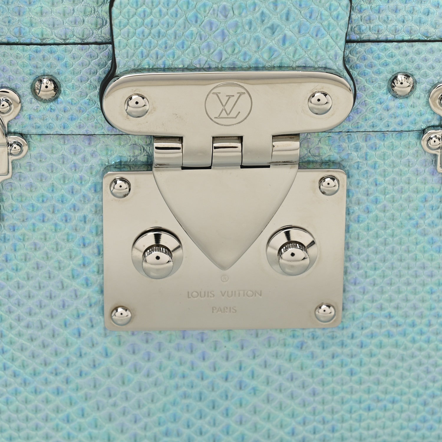 Louis Vuitton Karung Petite Malle Blue Petrol 7 of 10