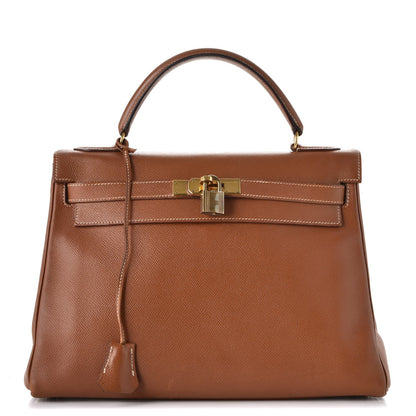 Hermes Courchevel Kelly Retourne 32 Gold 1 of 44
