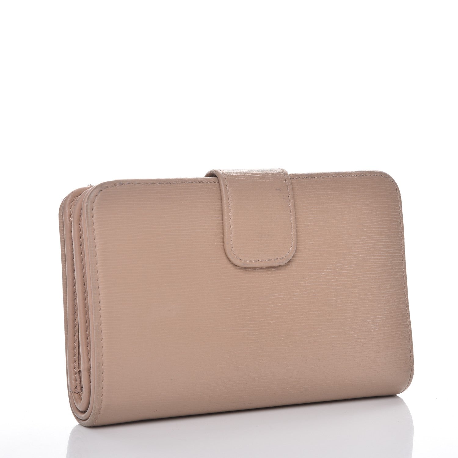 Prada Vitello Move Metal Zip Around Wallet Cammeo 3 of 12