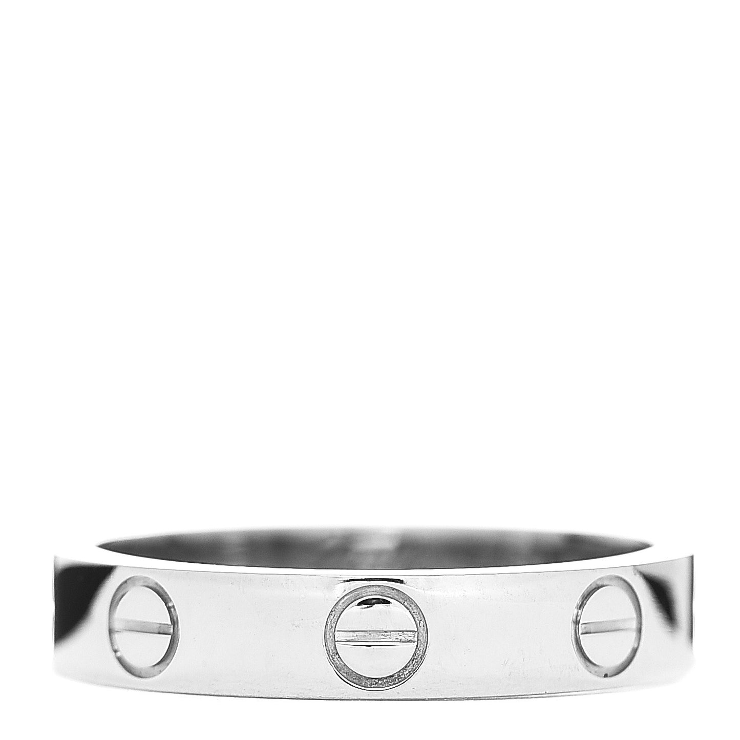 18K White Gold 3.5mm LOVE Wedding Band Ring 51 5.75