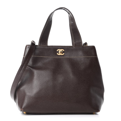 Chanel Caviar Shoulder Bag Brown 1 of 8