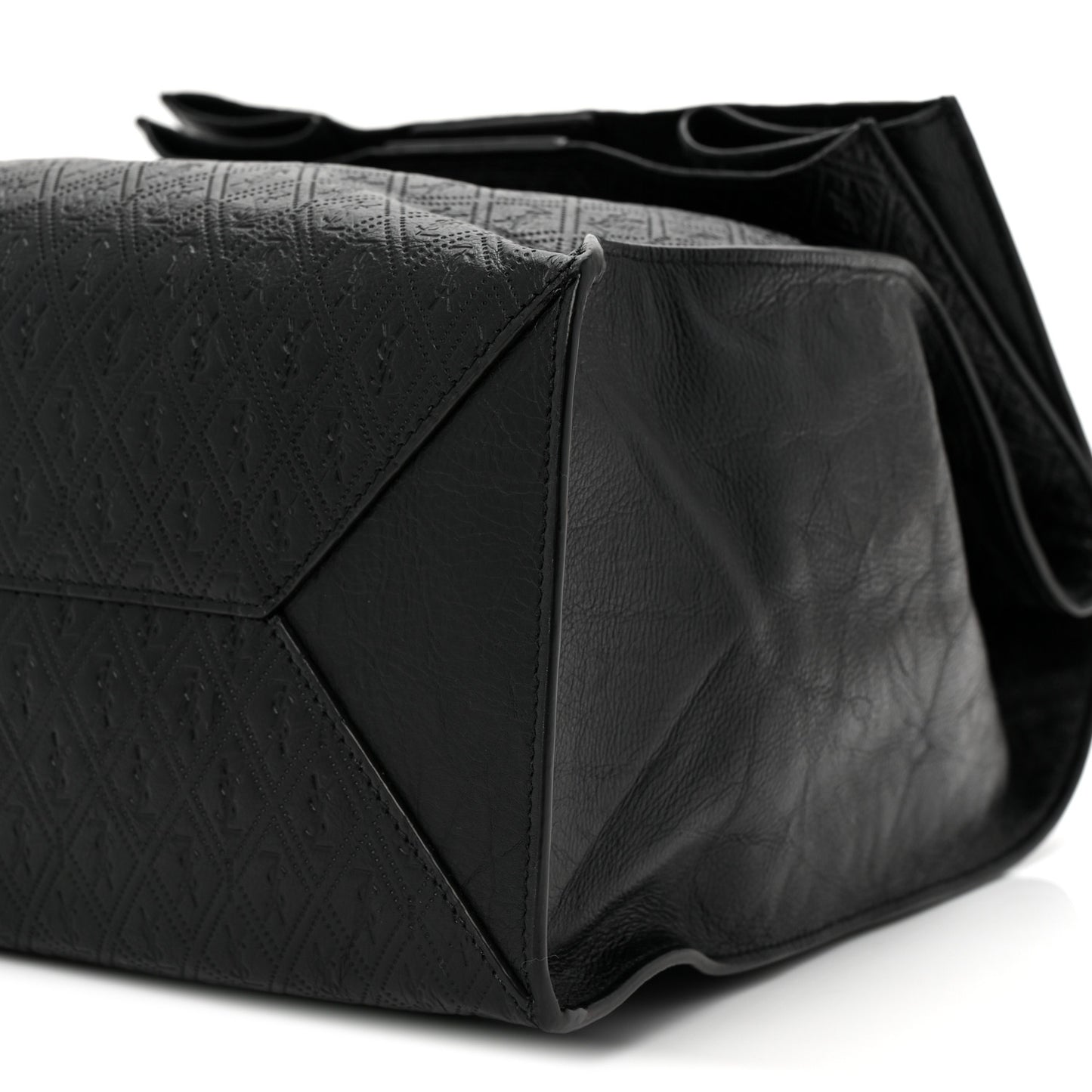 Calfskin Monogram Deli Paper Bag  Vintage Black