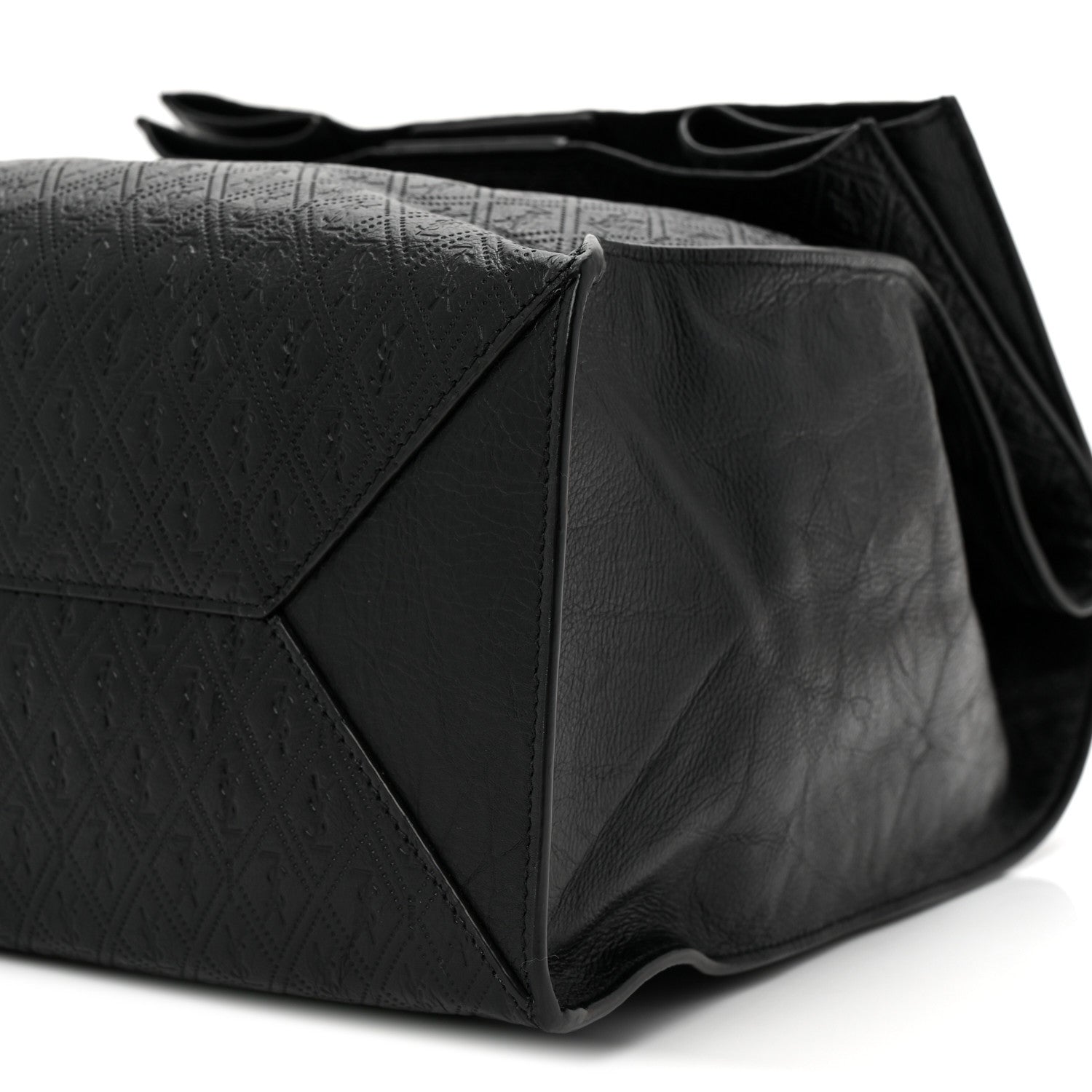 Saint Laurent Calfskin Monogram Deli Paper Bag  Vintage Black 10 of 10