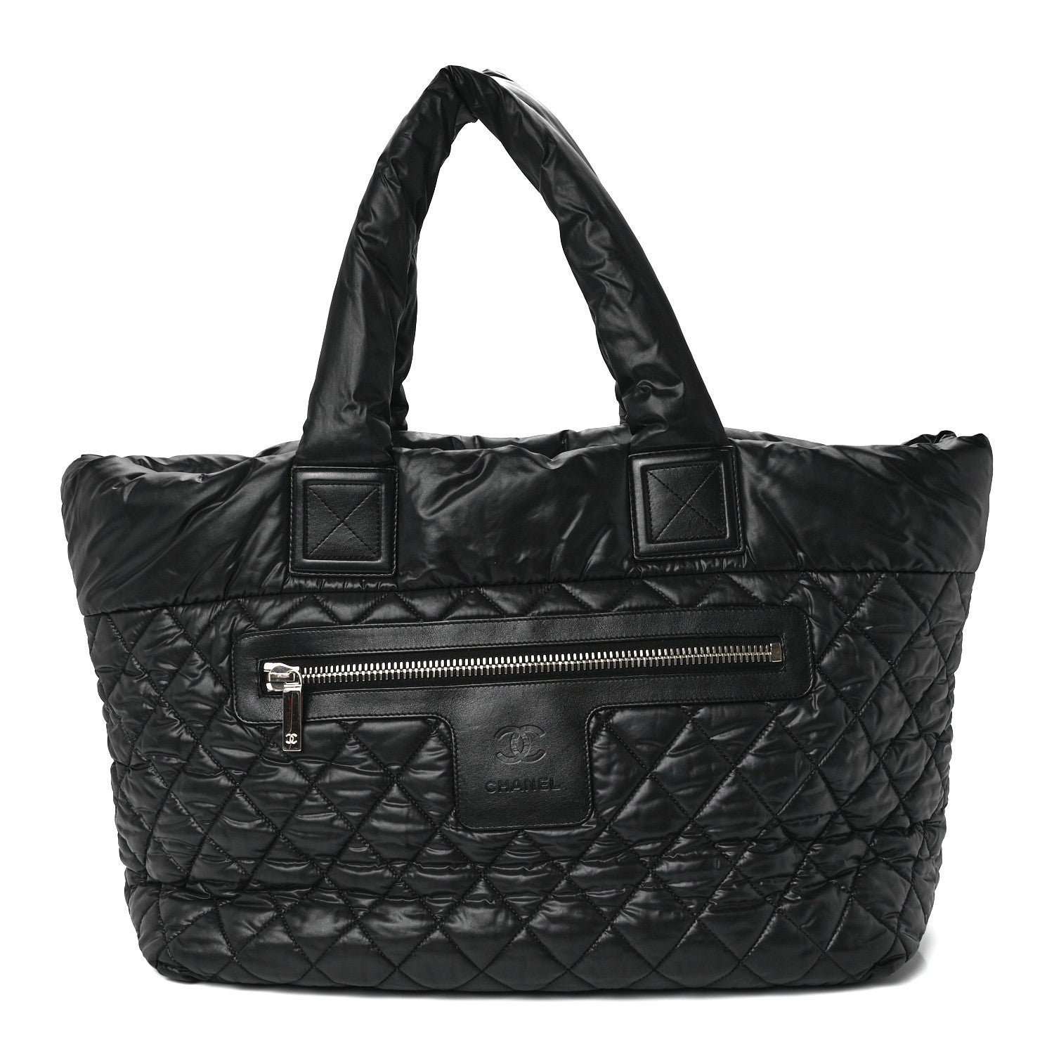 Chanel Nylon Quilted Large Coco Cocoon Tote Black 1 of 11
