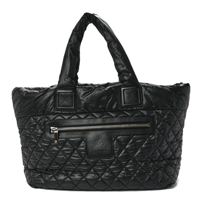 Chanel Nylon Quilted Large Coco Cocoon Tote Black 1 of 11