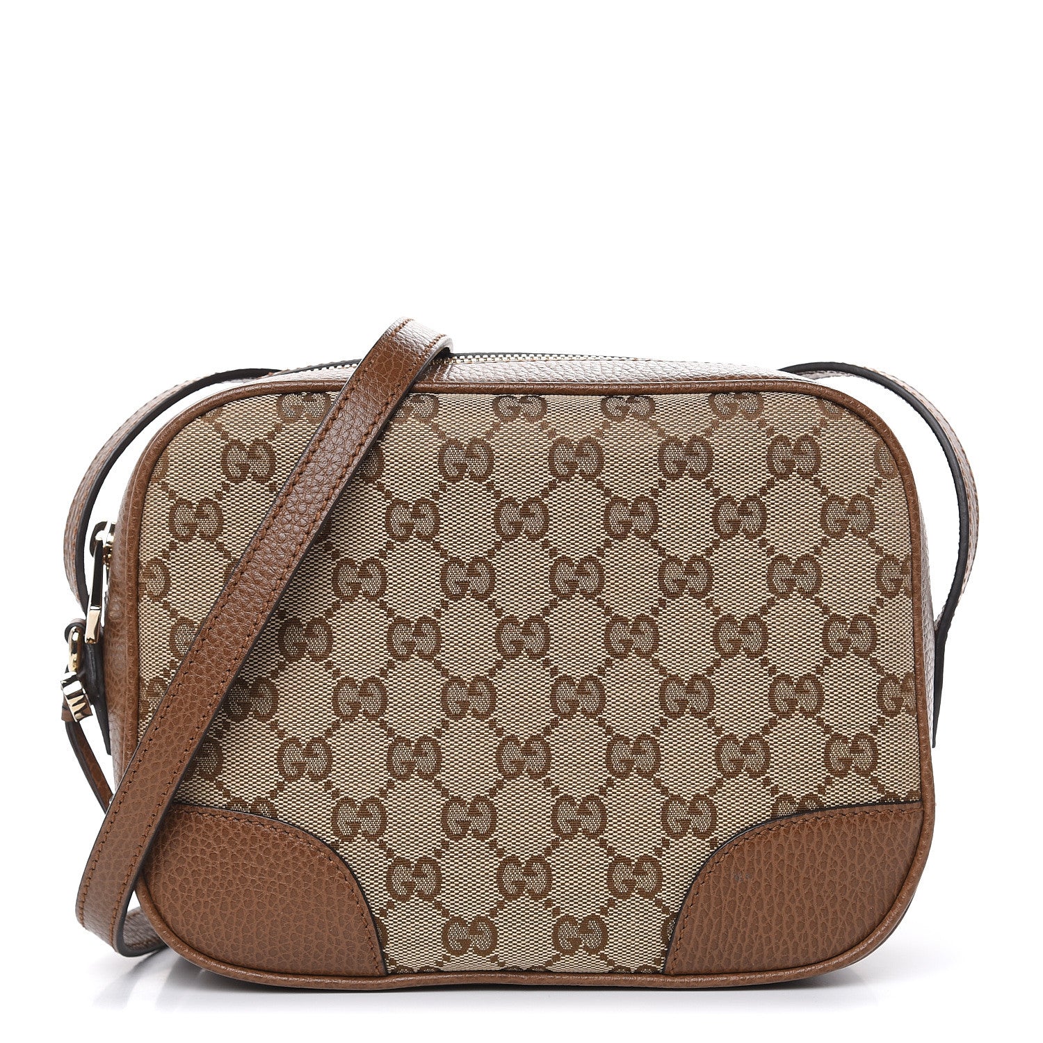 Gucci Monogram Mini Bree Messenger Bag Beige Tabacco 1 of 9