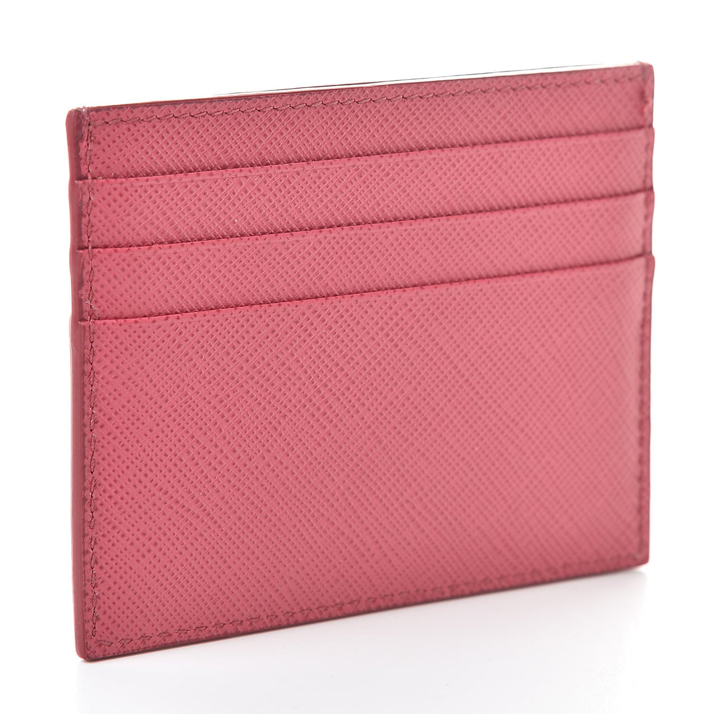 Saffiano Shine Monochrome Card Holder Peonia