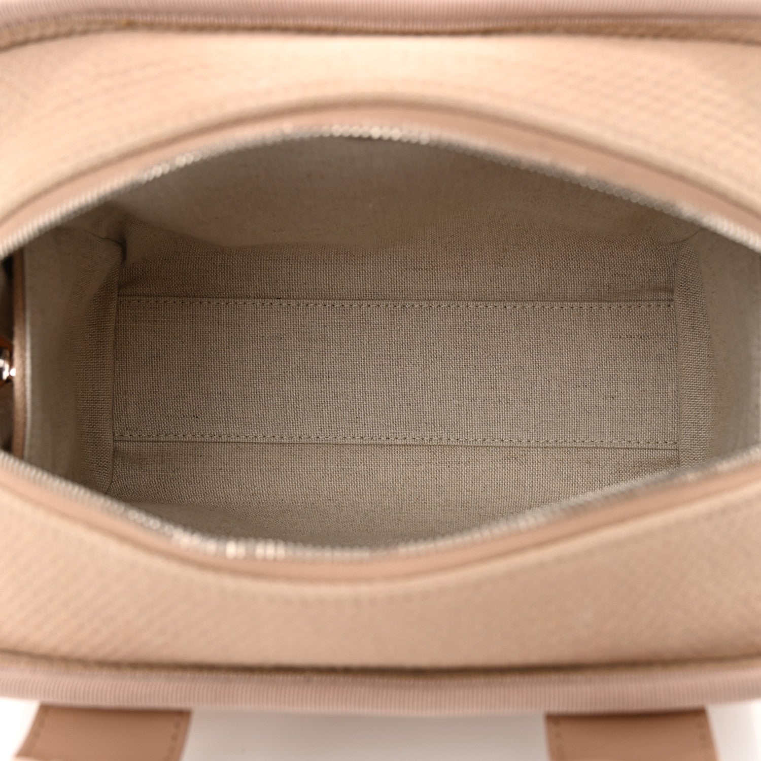 Chanel Canvas Deauville Small Bowling Bag Beige 5 of 13