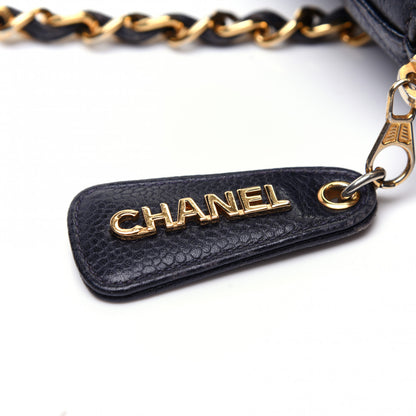 Chanel Caviar CC Tote Navy 12 of 16