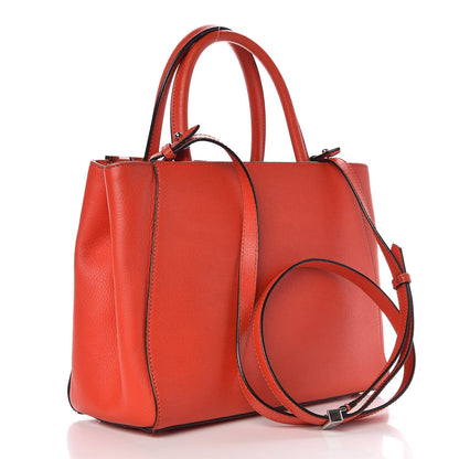 Fendi Vitello Elite Petite 2Jours Tote Papavero 3 of 9