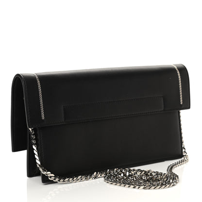 Givenchy Calfskin Shark Lock Chain Wallet Black 3 of 10