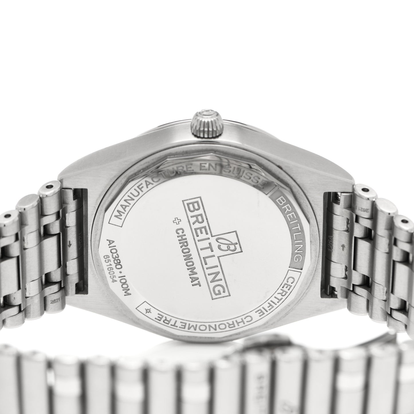 Stainless Steel 36mm Chronomat Automatic Watch Mint Green A10380