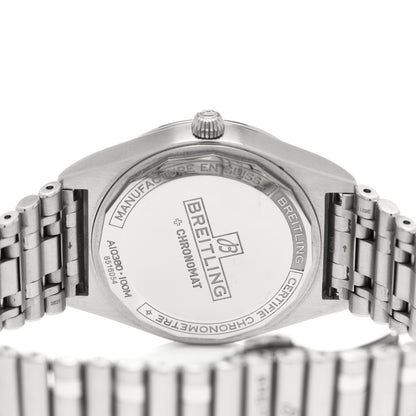 Breitling Stainless Steel 36mm Chronomat Automatic Watch Mint Green A10380 4 of 4
