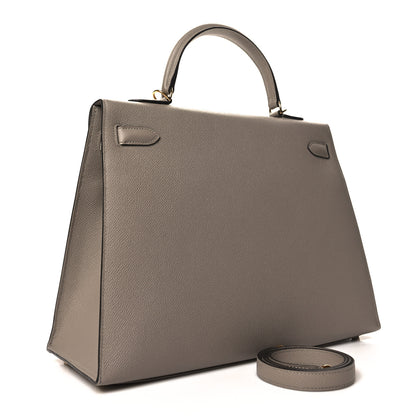 Hermes Epsom Kelly Sellier 35 Gris Asphalte 2 of 11
