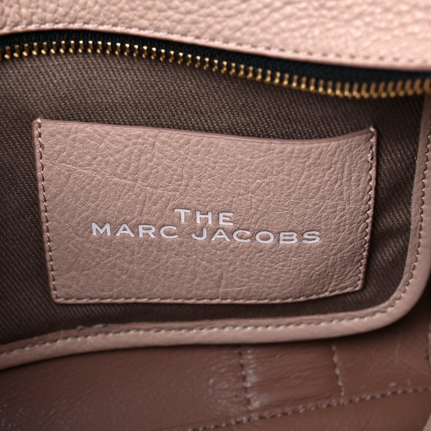 Grained Calfskin Small The Tote Bag Rose Dust