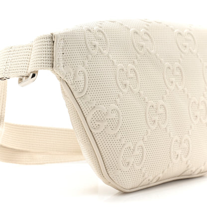 Gucci Calfskin GG Tennis Embossed Belt Bag Mystic White 11 of 11