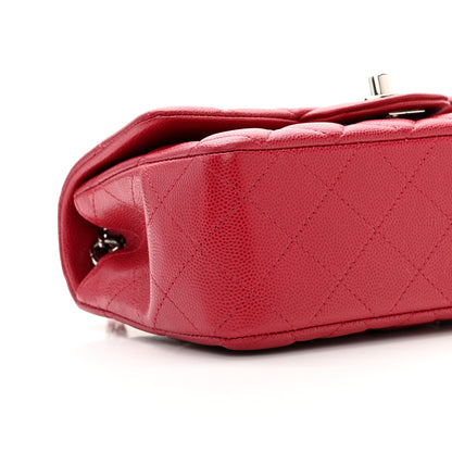 Chanel Caviar Quilted Mini Rectangular Flap Red 9 of 11