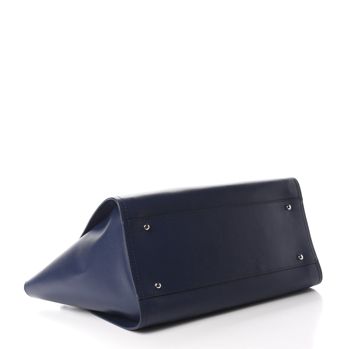Caviar Large Studded Deauville Tote Navy