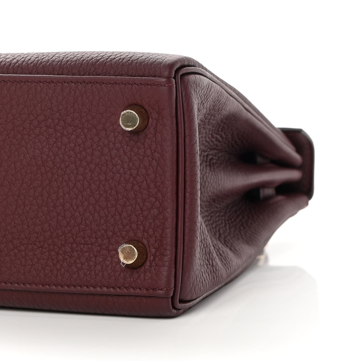 Hermes Togo Kelly Retourne 25 Bordeaux 10 of 11