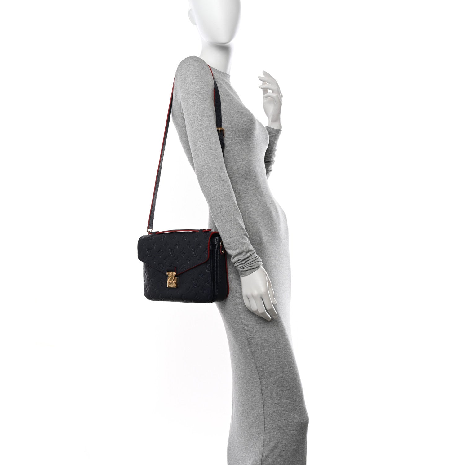 Louis Vuitton Empreinte Pochette Metis Marine Rouge 2 of 11
