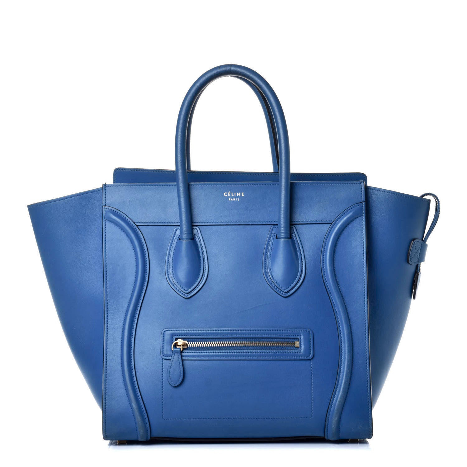 Celine Smooth Calfskin Mini Luggage Electric Blue 1 of 9