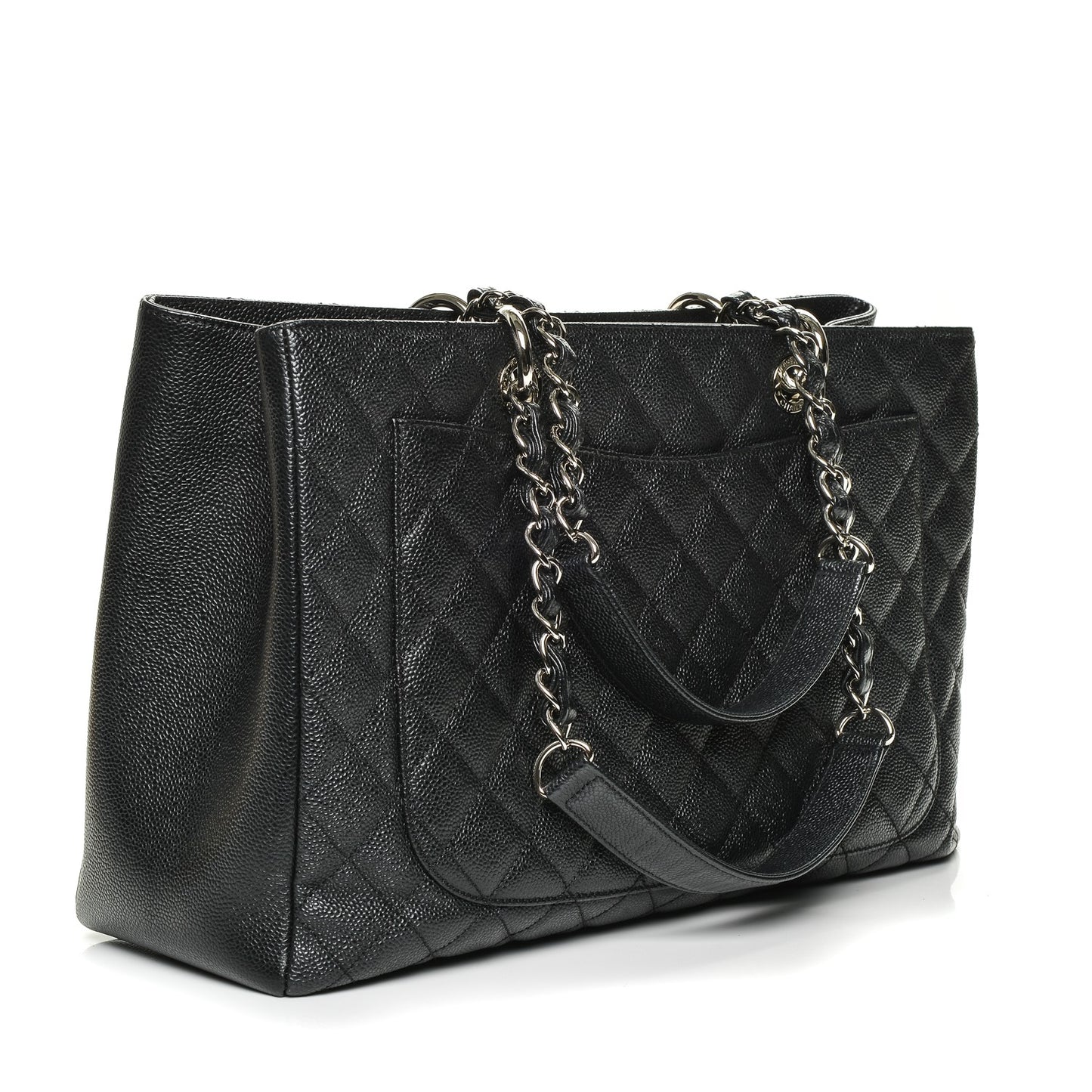 Caviar Quilted XL Grand Shopping Tote GST Black