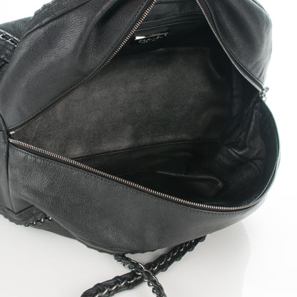 Chanel Deerskin Large Luxe Ligne Bowler Black 6 of 8