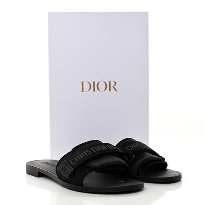 Christian Dior Technical Stretch Fabric Camouflage Dio(r)evolution Slide Sandals 38 Black Military 9 of 9