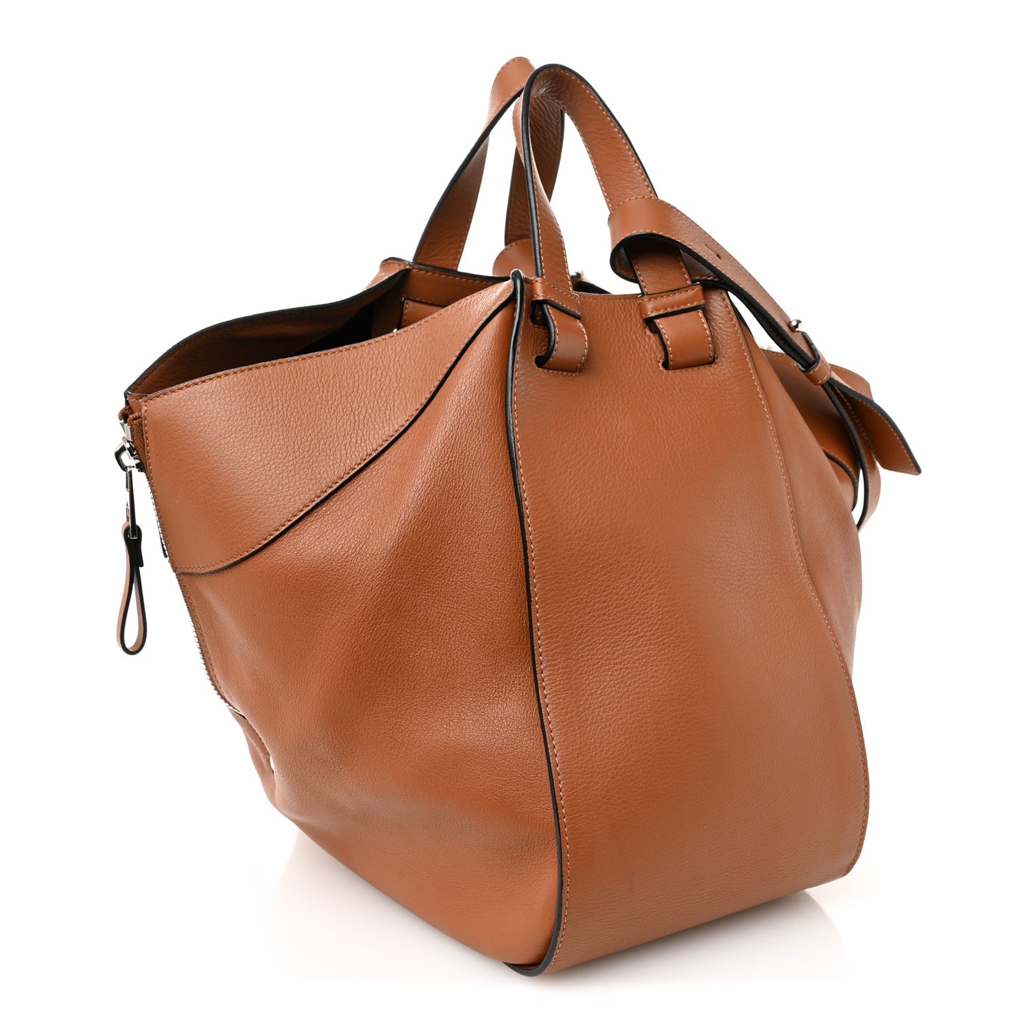 Calfskin Medium Hammock Shoulder Bag Tan