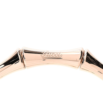 Gucci 18K Rose Gold Medium Bamboo Spring Bracelet 17 5 of 5