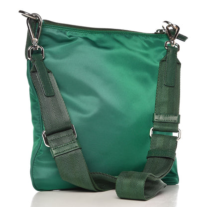 Prada Nylon Flat Messenger Bag Oleandro 3 of 8