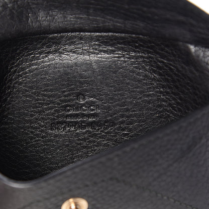 Gucci Grained Calfskin Soho Envelope Card Case Black 5 of 5