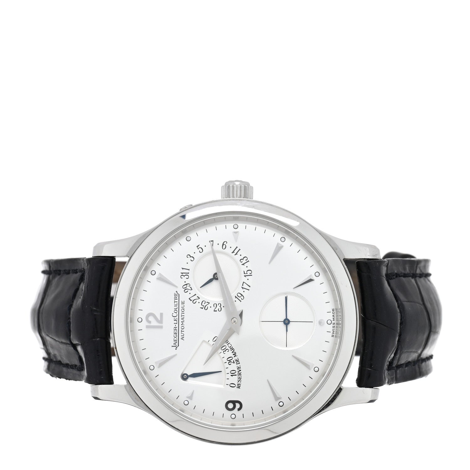 Jaeger-LeCoultre Stainless Steel Alligator 37mm Master Control Reserve de Marche Automatic Watch Q1378420 2 of 4