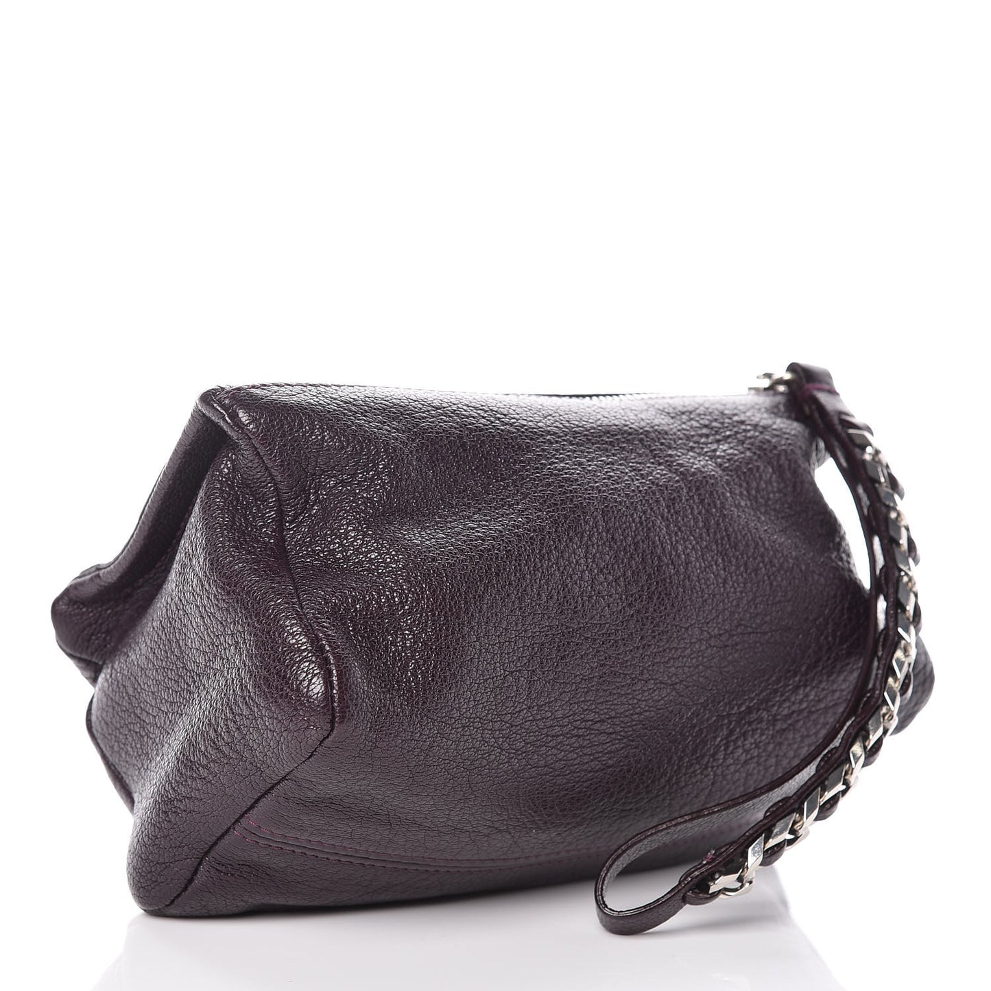Sugar Goatskin Pandora Wristlet Dark Purple