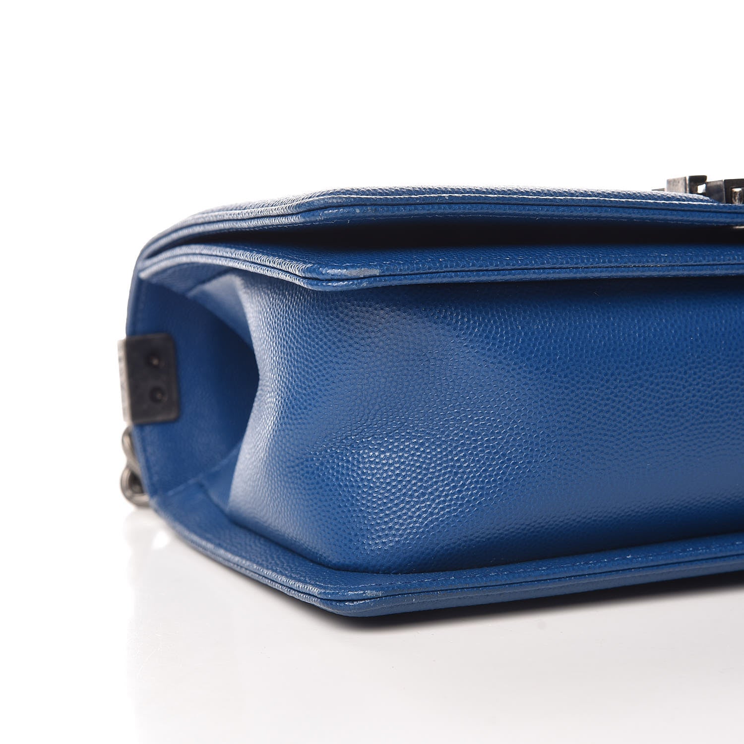 Chanel Caviar Quilted Medium Boy Flap Blue 8 of 13