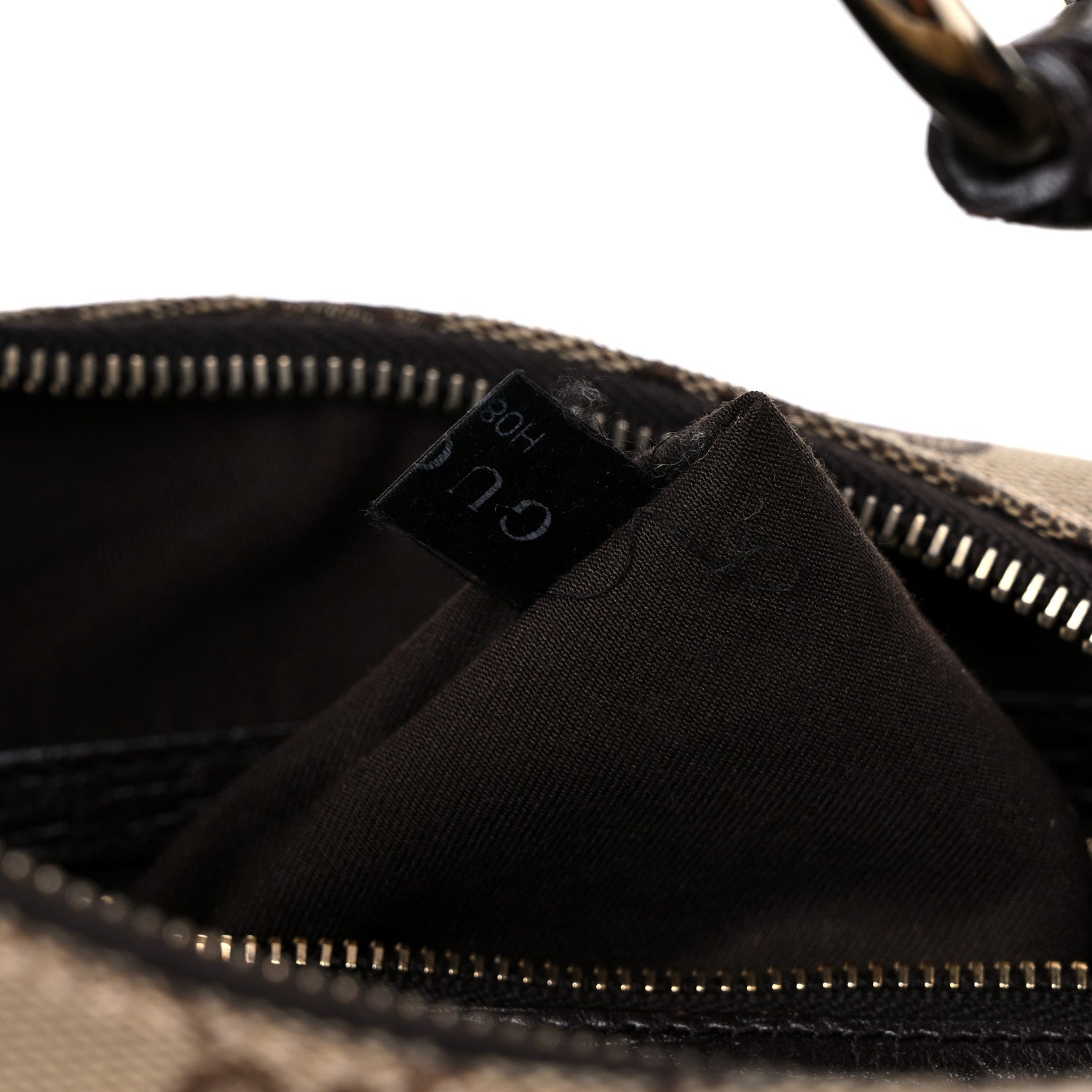 Gucci Monogram Medium Horsebit Chain Hobo Dark Brown 8 of 17
