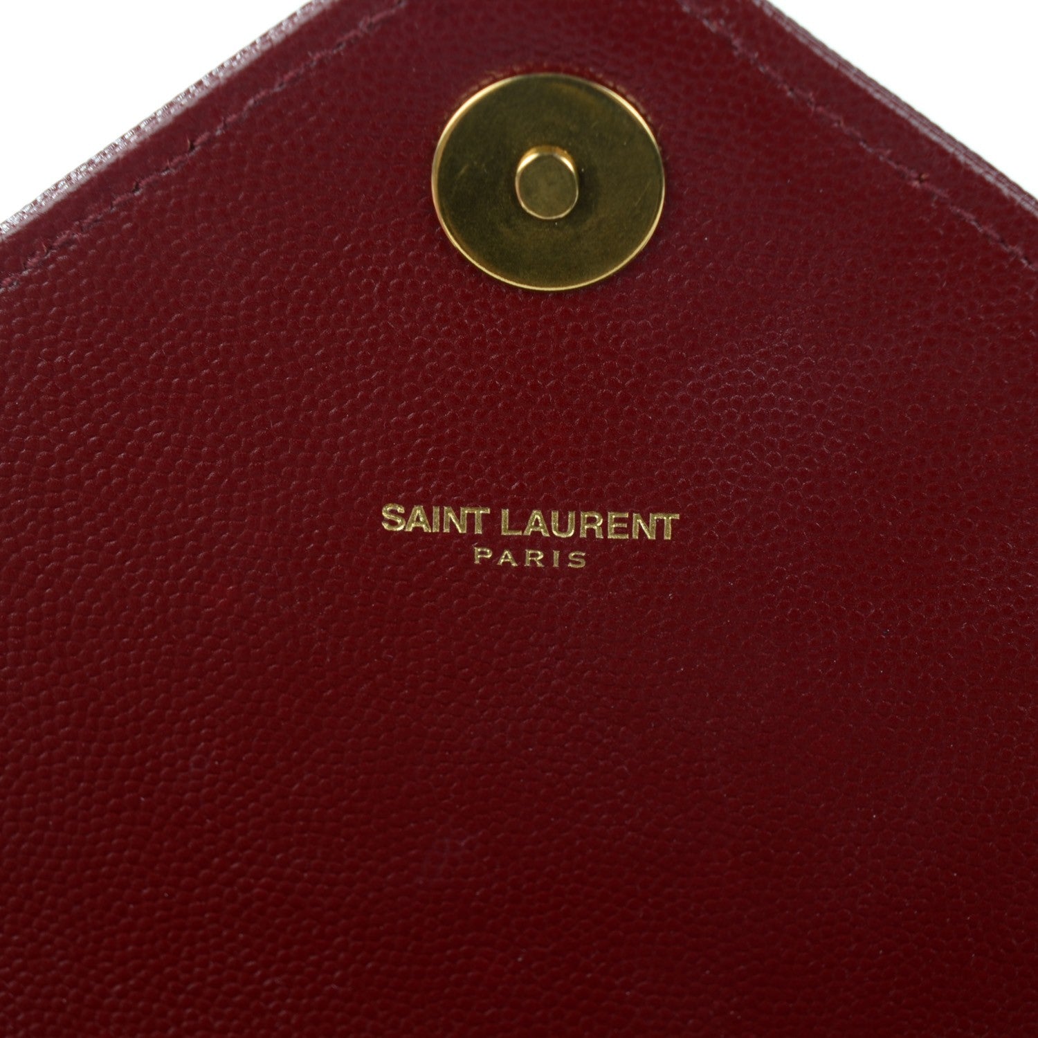 Saint Laurent Grain De Poudre Matelasse Chevron Large Monogram Satchel Oxblood 5 of 8