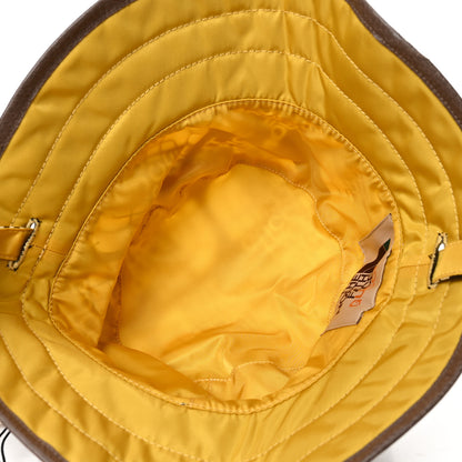 Gucci X THE NORTH FACE Nylon Reversible Self-Tie Bucket Hat Black Yellow 6 of 14