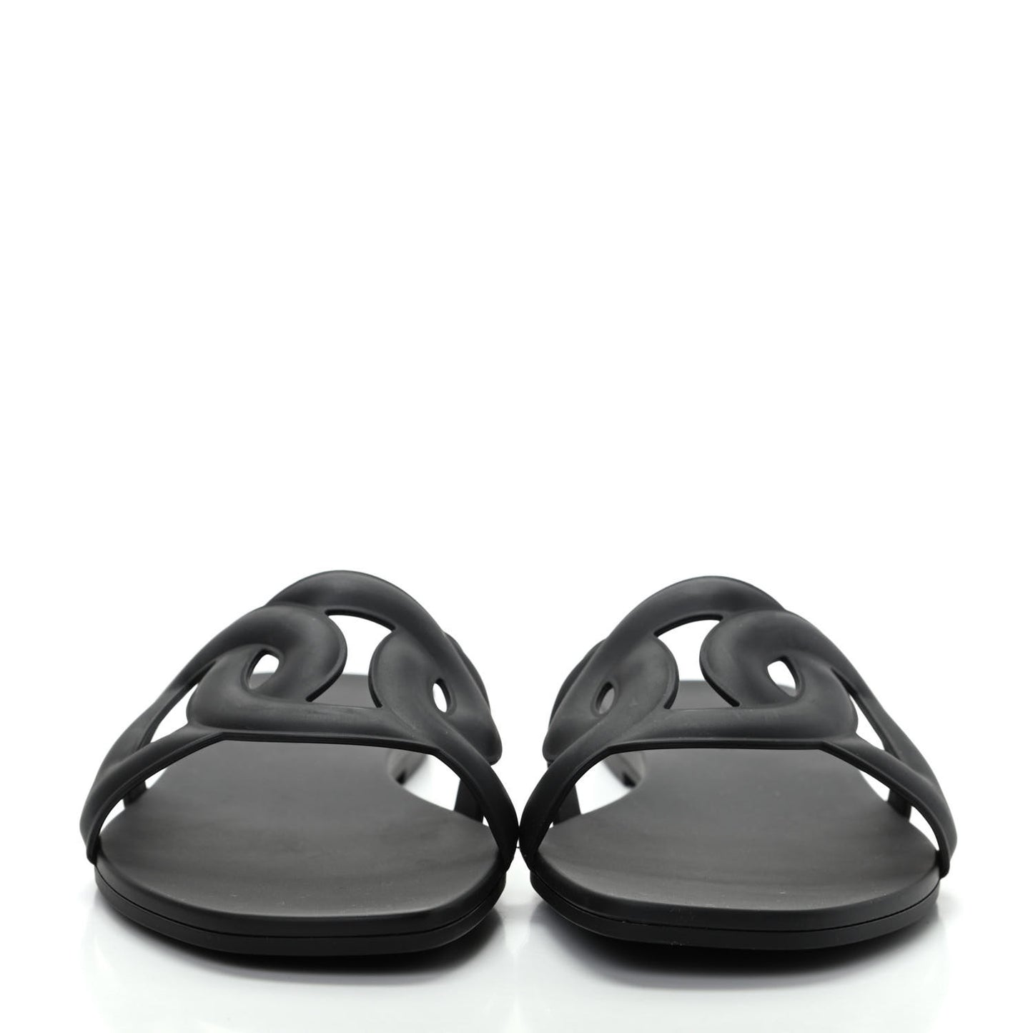 Rubber Aloha Sandals 38 Black