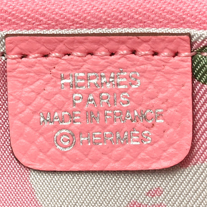 Hermes Epsom Silk'In Compact Wallet Rose Confetti 6 of 7