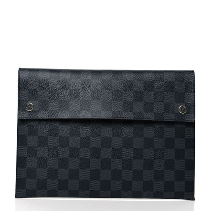 Louis Vuitton Damier Graphite Alpha Triple Pochette 2 of 17