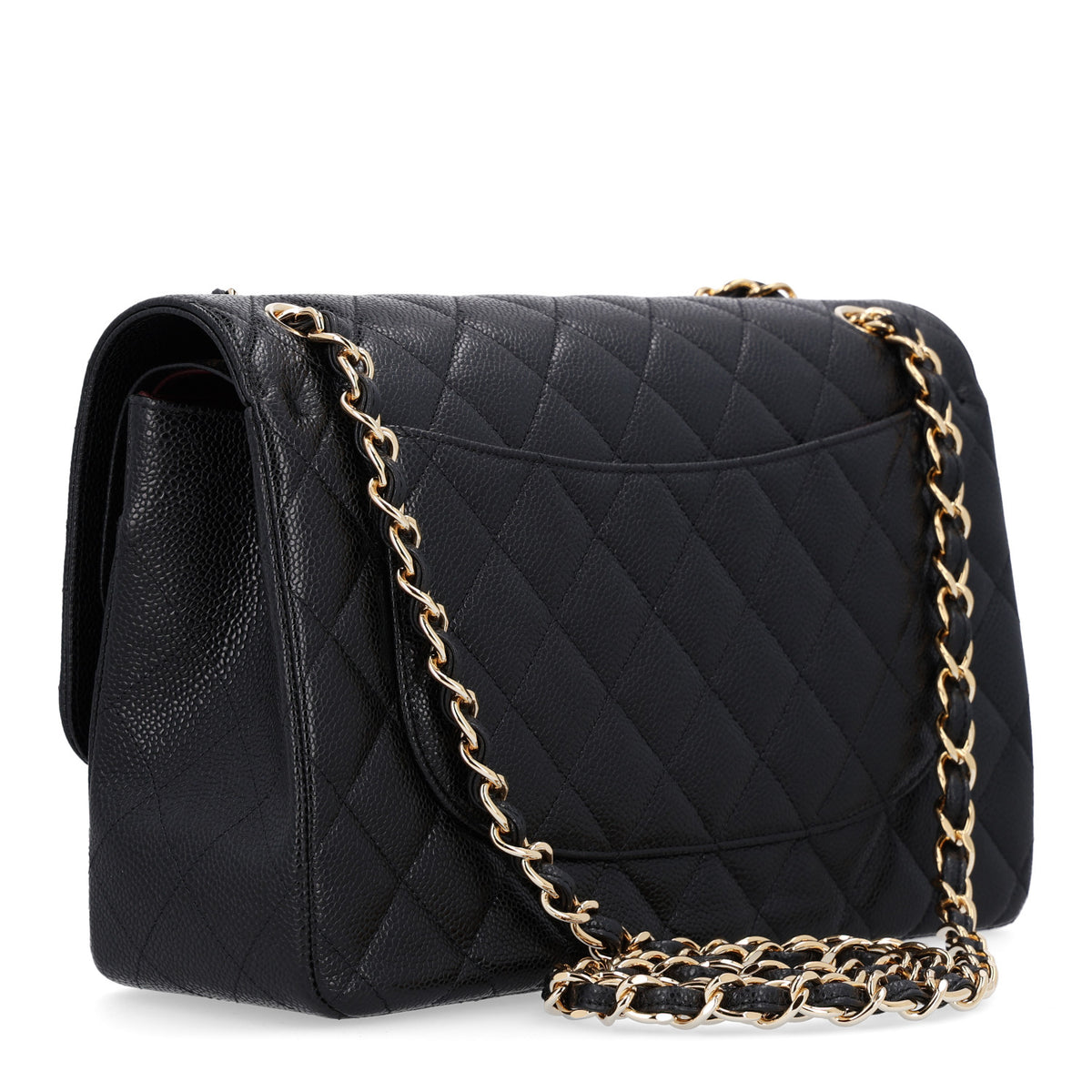 Chanel Caviar Quilted Jumbo Double Flap Black 3 of 11