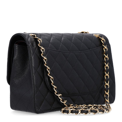Chanel Caviar Quilted Jumbo Double Flap Black 3 of 11