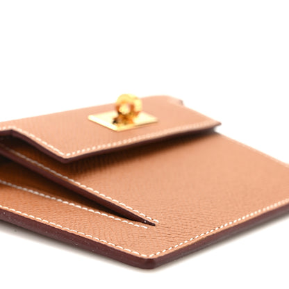 Hermes Epsom Kelly Pocket Compact Wallet Gold 6 of 8