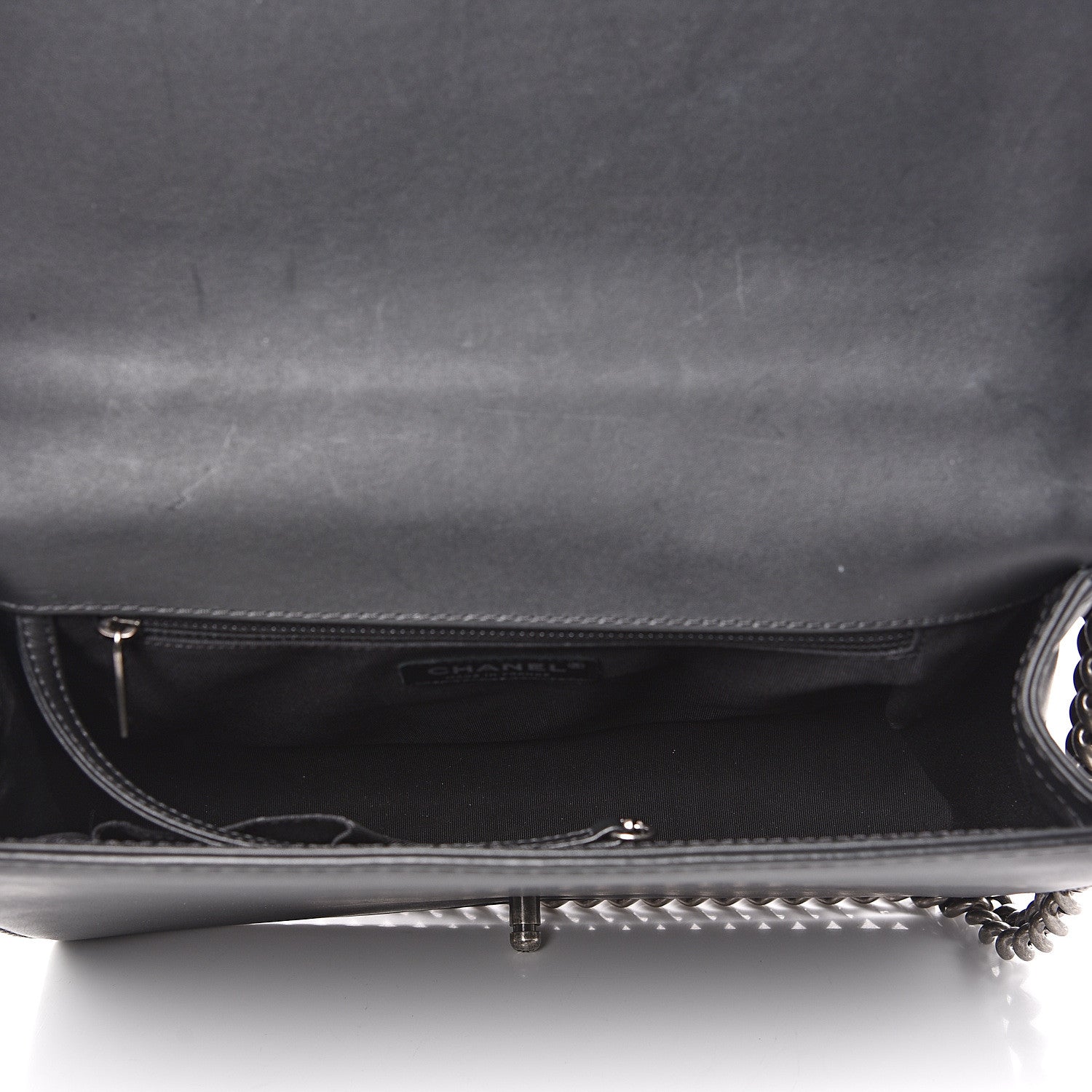 Chanel Lambskin Quilted Large Boy Flap Black 4 of 14