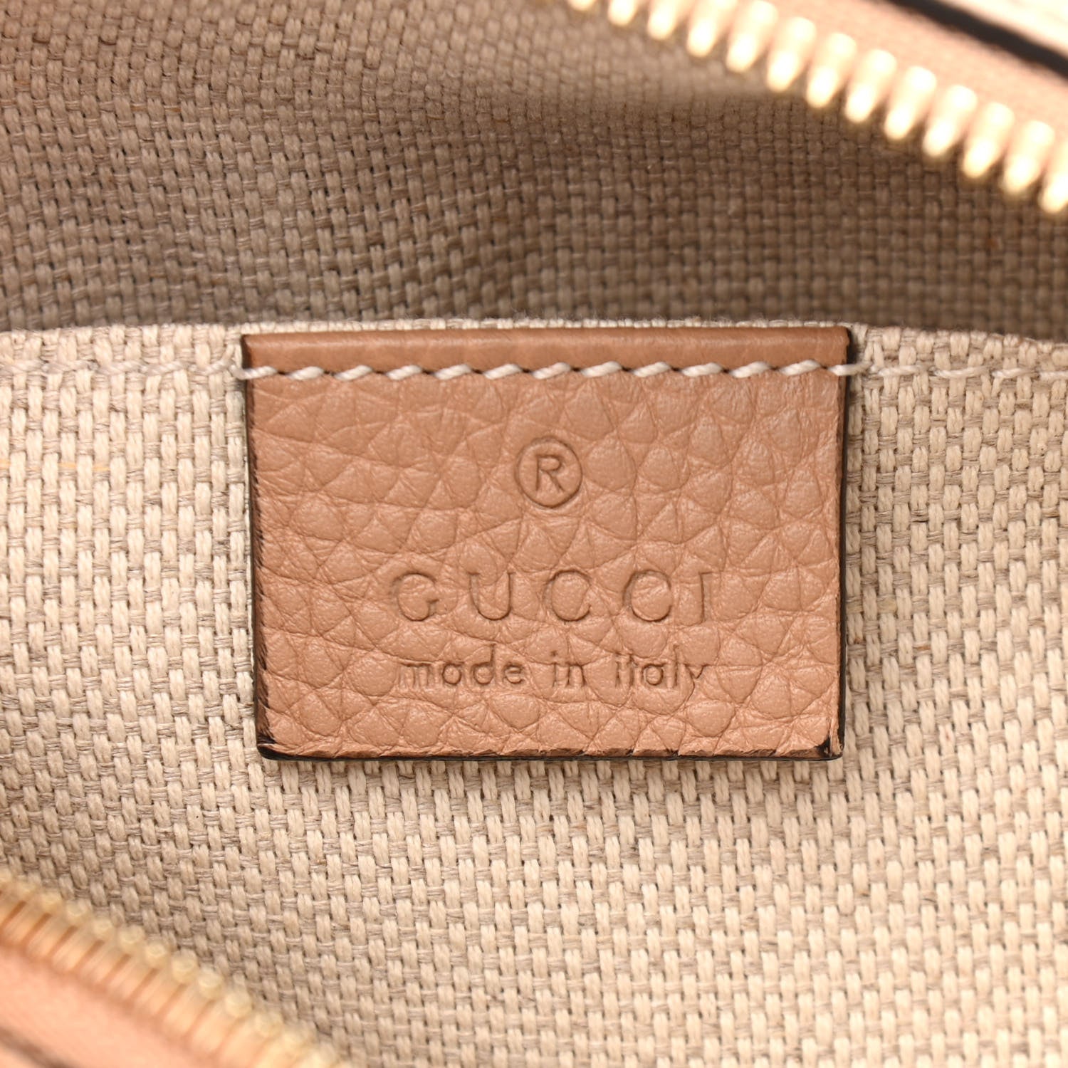 Gucci Pebbled Calfskin Small Soho Disco Bag Camelia 6 of 10