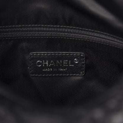 Chanel Quilted Lambskin Hidden Chain Hobo Black 8 of 10