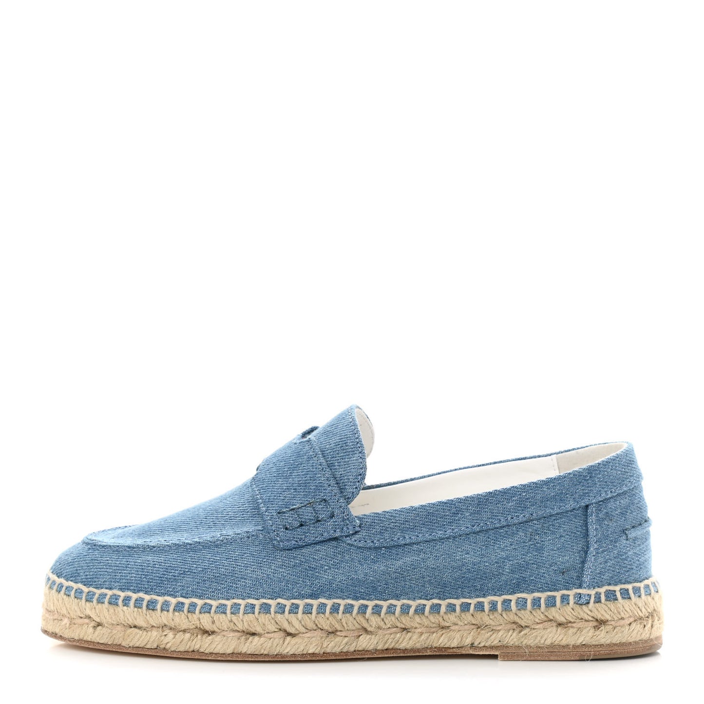 Denim Canvas Womens Trip Espadrilles 36 Bleu Clair